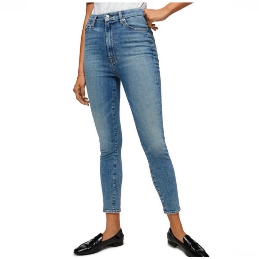 7 For All Mankind Luxe Vintage Aubrey High Waist Skinny Jean Women's Size 30